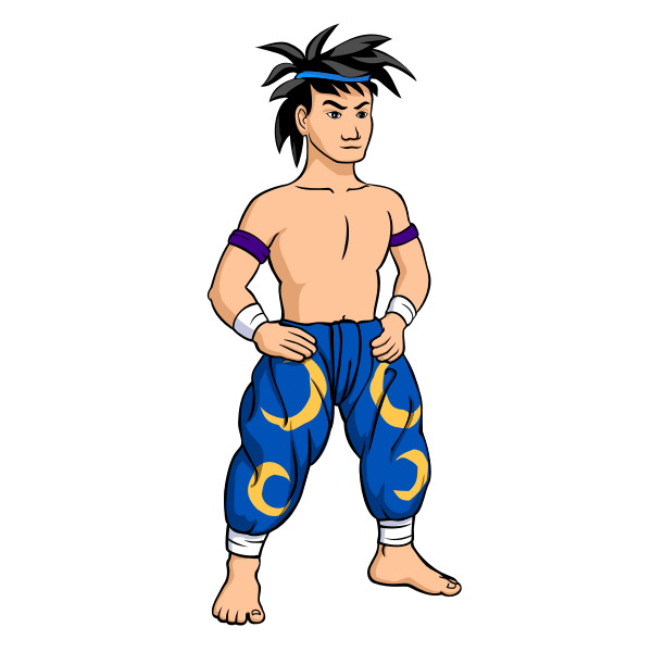 SVG Muay Thai fighter