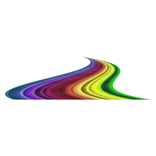 SVG Multi colored brick road vector image