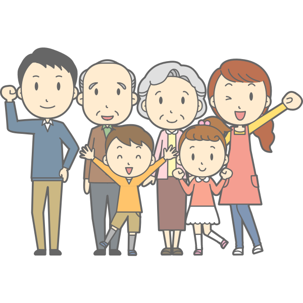 SVG Multi-generational family