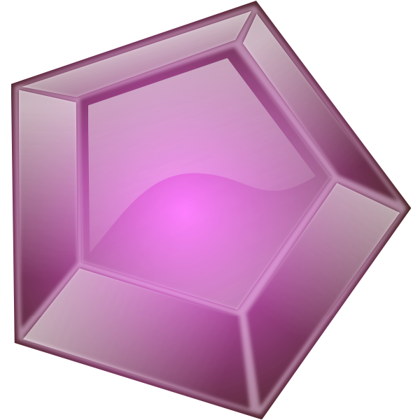 SVG Multi surface purple diamond vector clip art