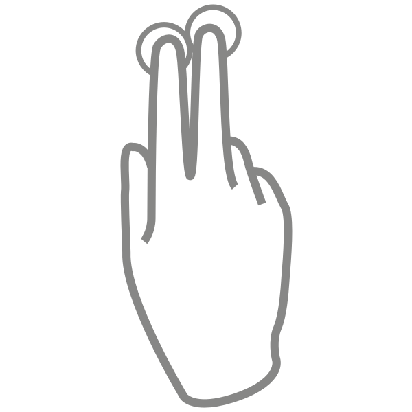 SVG Multi touch mouse hand