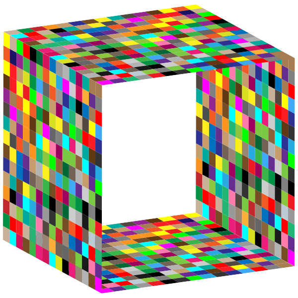 SVG Multicolored box