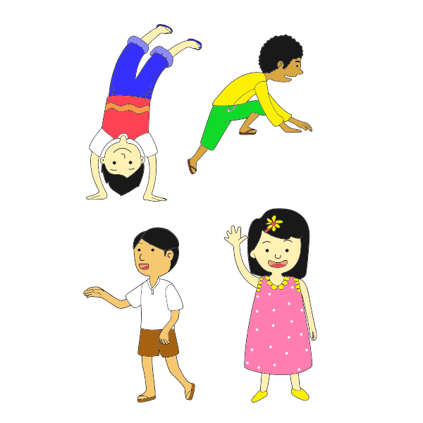 SVG Multicultural children