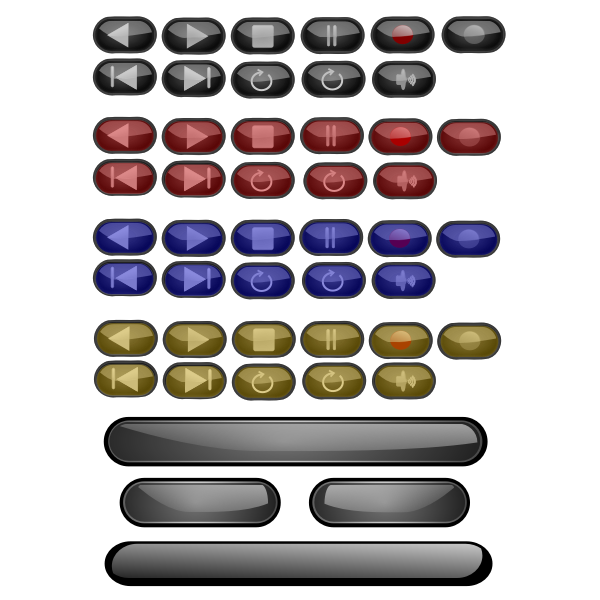 SVG Multimedia buttons