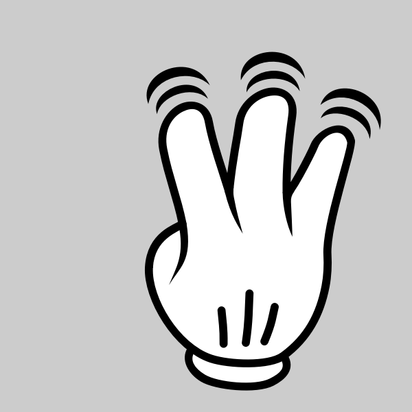 SVG MultiTouch-Interface Mouse-theme 3-fingers-Double-Tap
