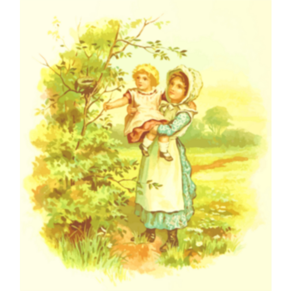 SVG Mum and baby