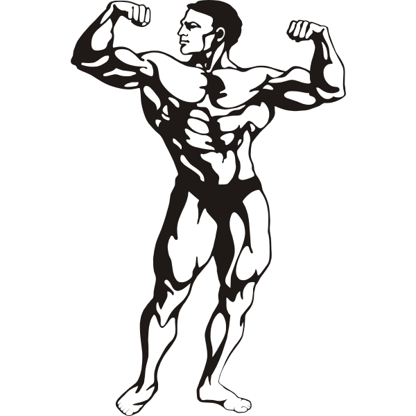 SVG Muscular man