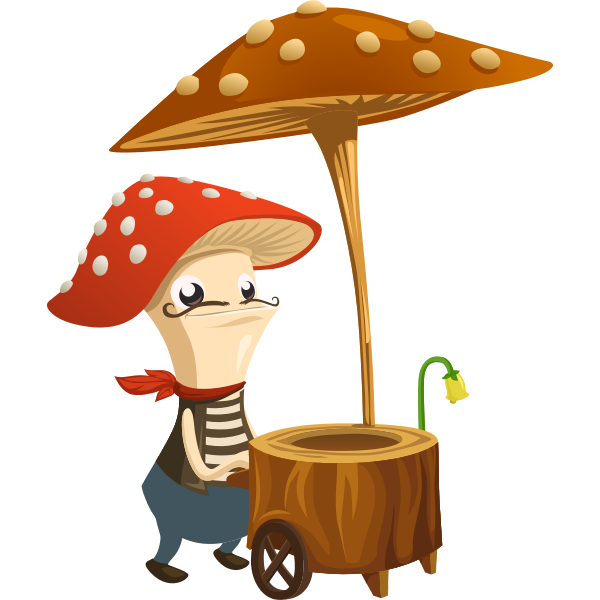 SVG Mushroom chef