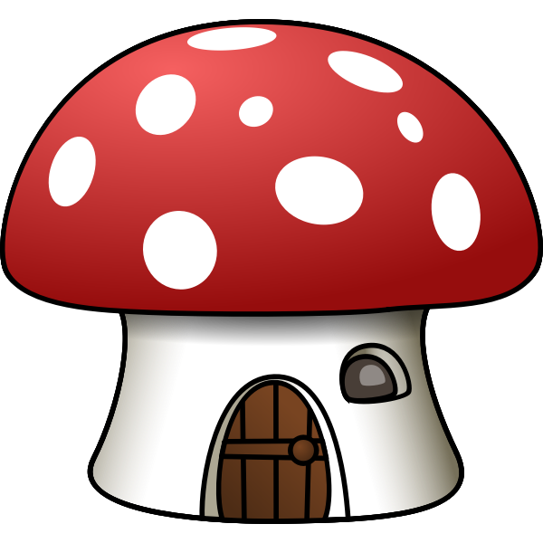 SVG Mushroom house