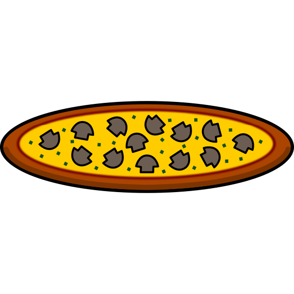 SVG Mushroom pizza
