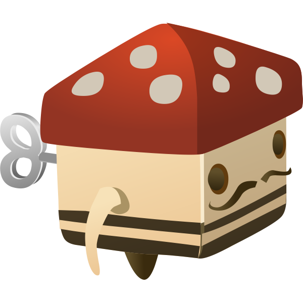 SVG Mushroom toy