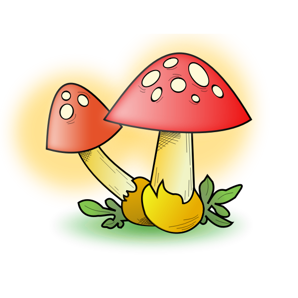 SVG Mushroom vector graphics