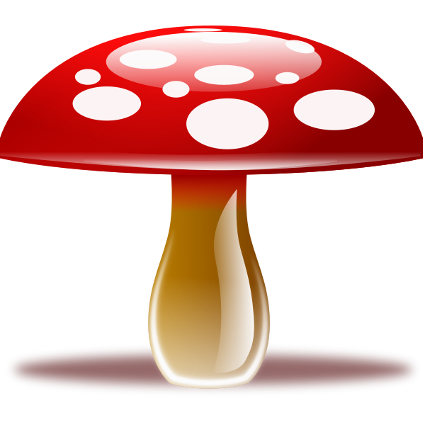 SVG Mushroom with shadow