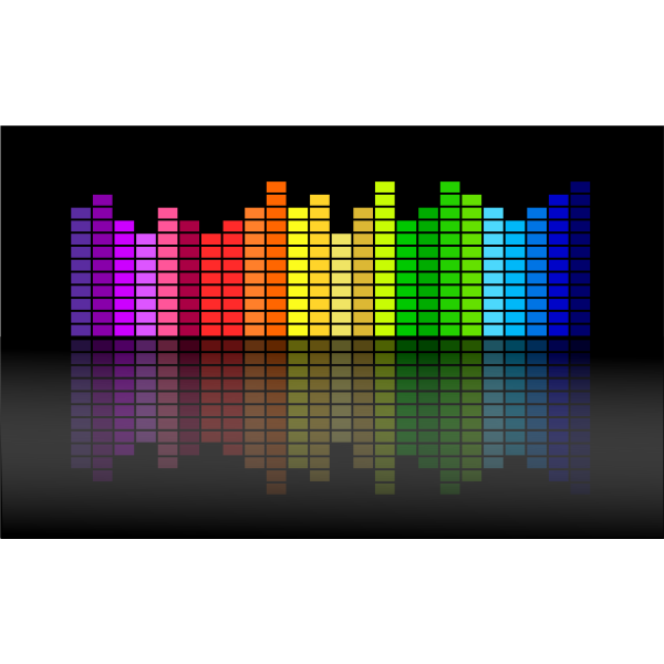 SVG Music equalizer vector illustration