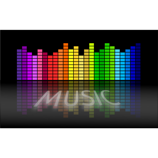 SVG Music equalizer vector image