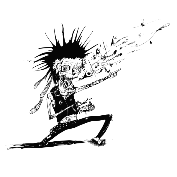 SVG Music fan caricature