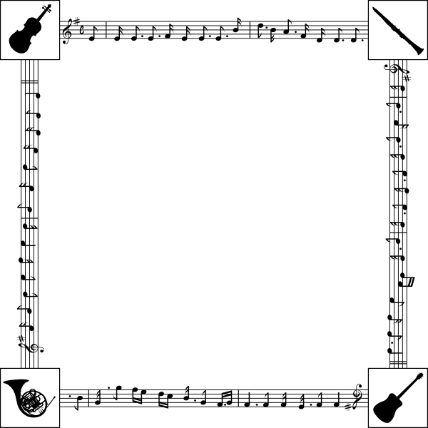 SVG Music frame
