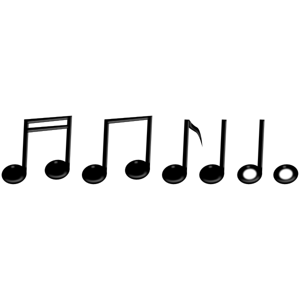 SVG Music notes