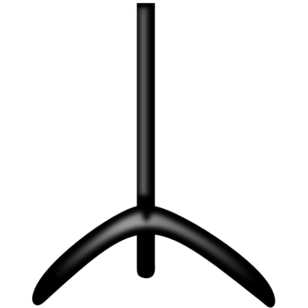 SVG Music stand vector drawing