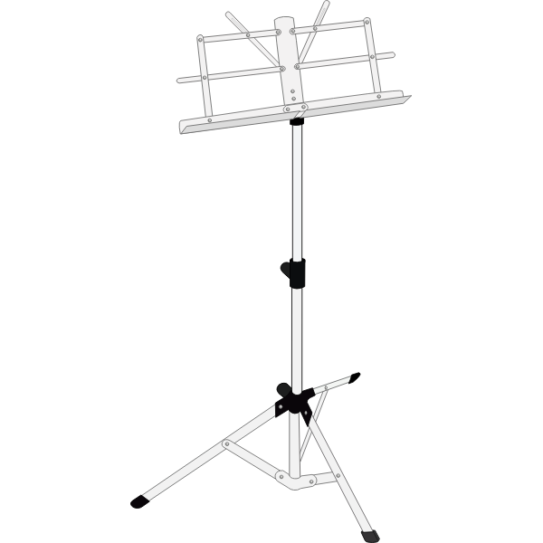 SVG Music stand vector image