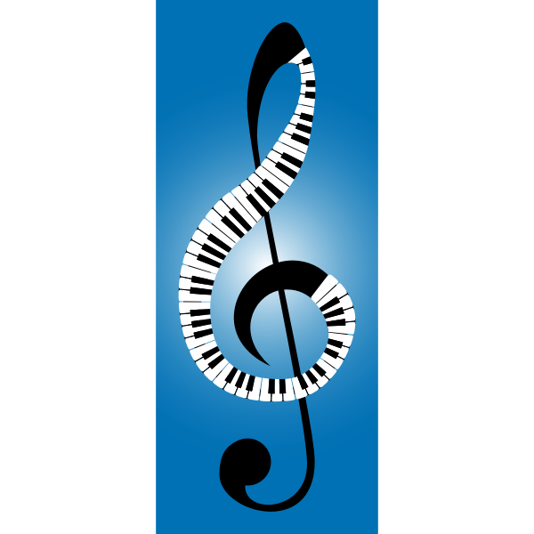 SVG Musical clef