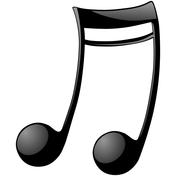SVG Musical note vector graphics