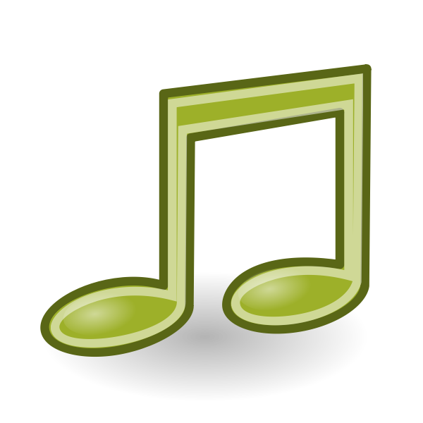 SVG Musical note vector graphics