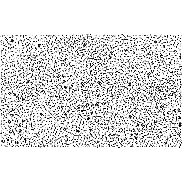 SVG Musical notes background