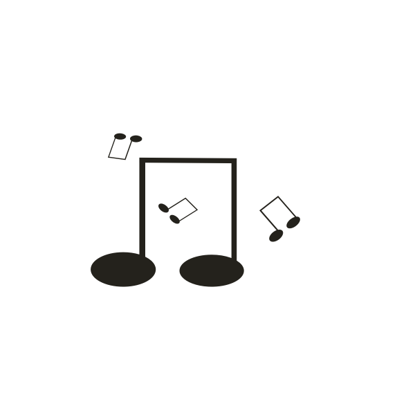 SVG Musical notes collection vector imafge