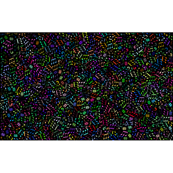 SVG Musical notes in color