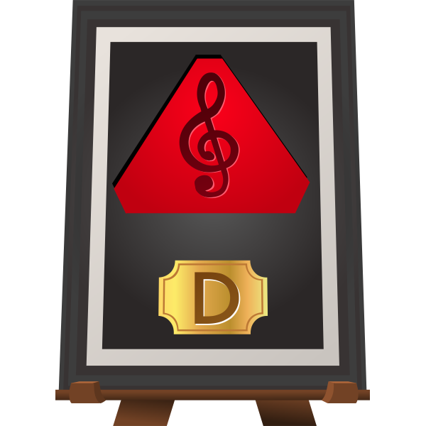 SVG Musical trophy
