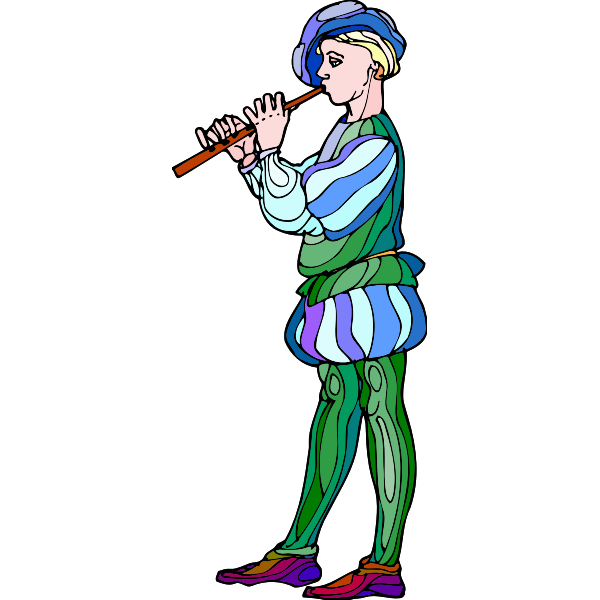 SVG Musician from medieval play