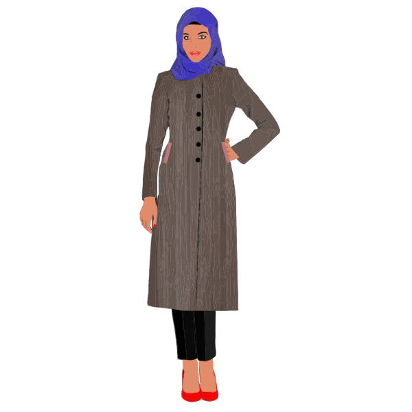 SVG Muslim woman