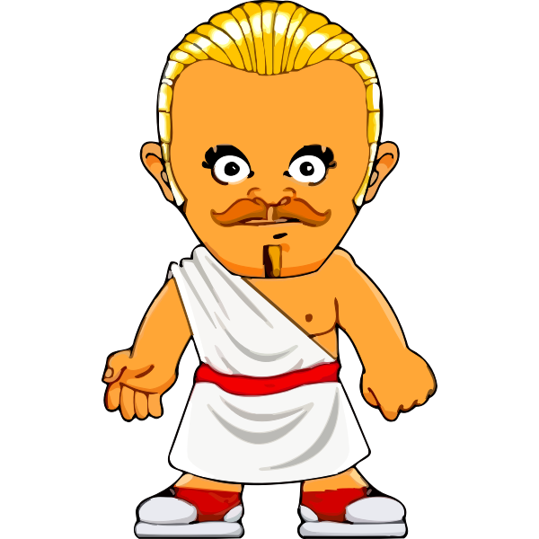 SVG Mustache guy