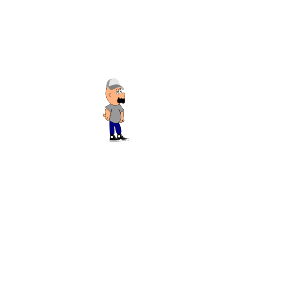 SVG Mustache guy image