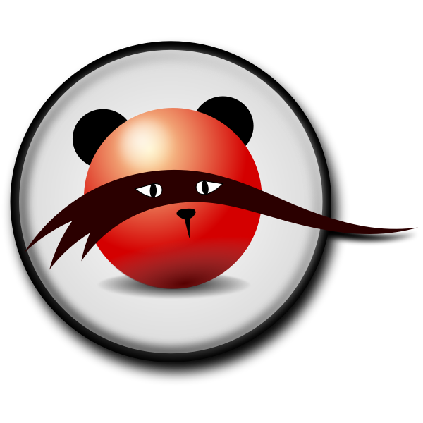 SVG Mystic bear icon vector clip art