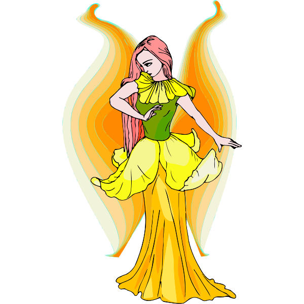 SVG Mythical lady