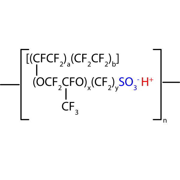 SVG Nafion Protonic Membrane- Chemical Structure