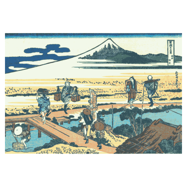 SVG Nakahara in Sagami Province vector image