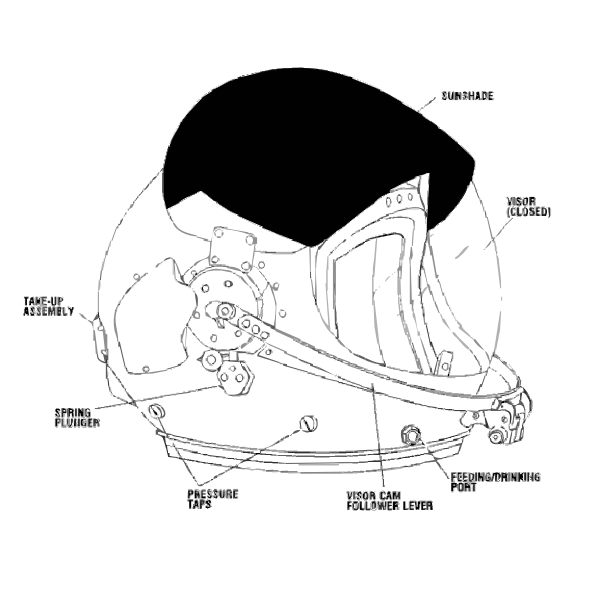 SVG NASA flight helmet