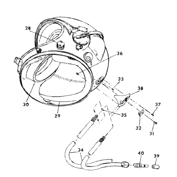 SVG NASA flight helmet vector image