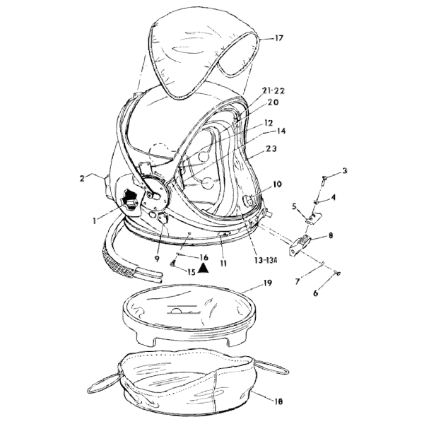 SVG NASA flight suit development vector image