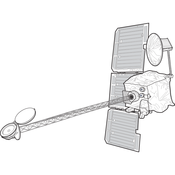 SVG NASA Mars orbiter vector image