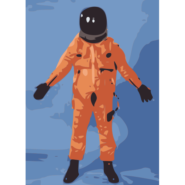 SVG NASA Orange Spacesuit