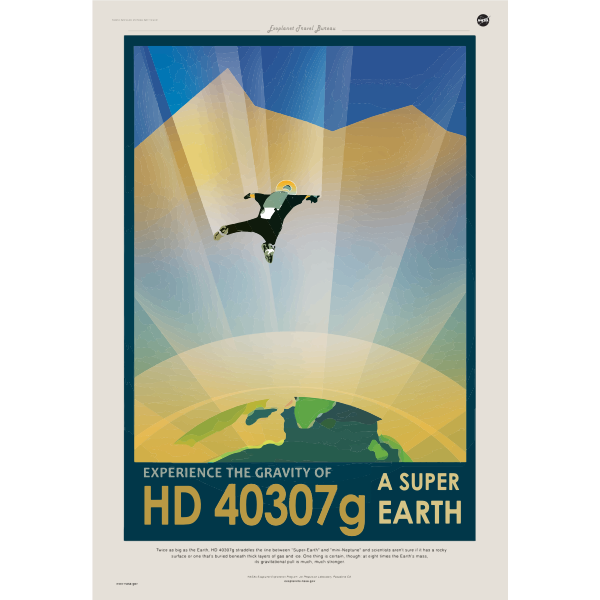 SVG NASA vintage poster