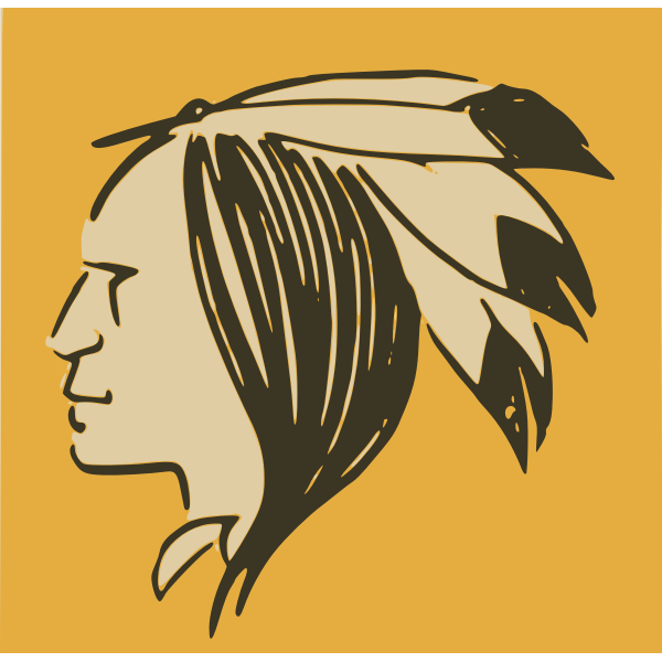 SVG Native man039s head