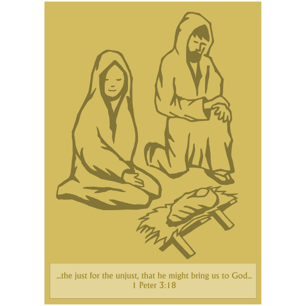 SVG Nativity figures