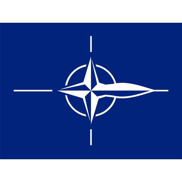 SVG NATO means war sign vector image