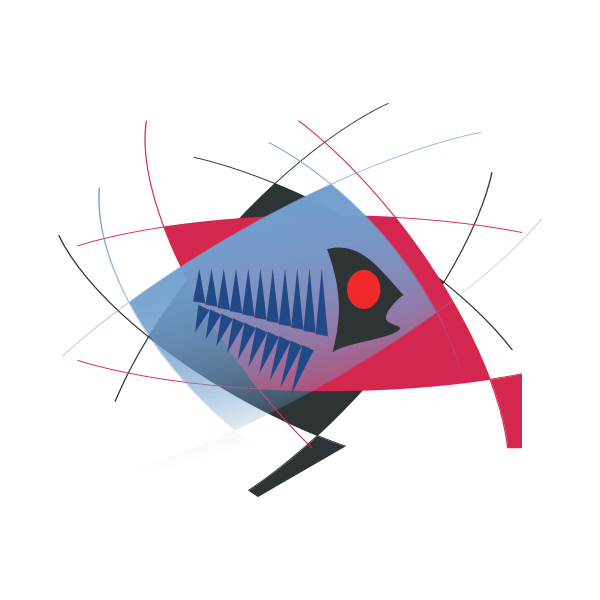 SVG nature morte with fish