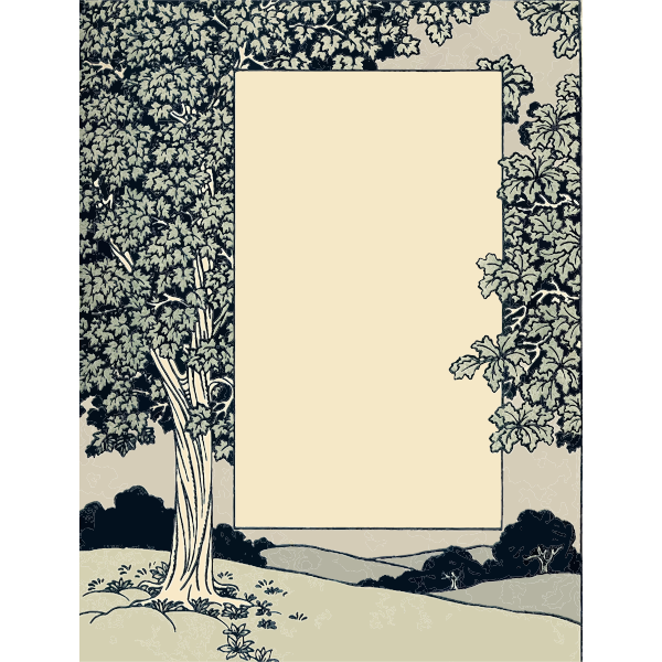 SVG Nature postcard
